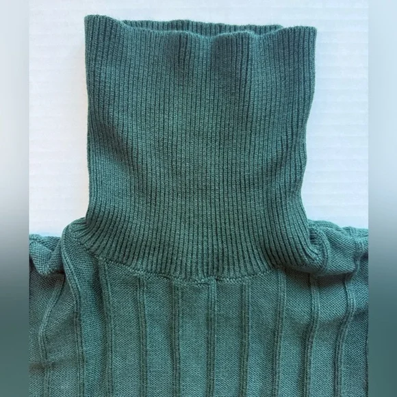 NWT Ann Taylor Ribbed Turtleneck Sweater Pine Grove Green Size S - Picture 6 of 14